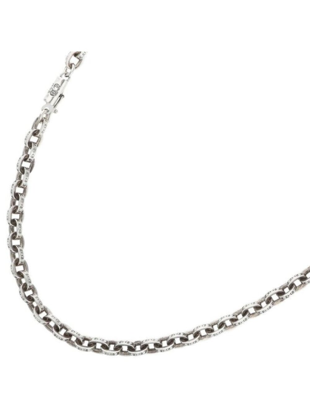 Chrome Hearts Paper Chain 16 Silver Necklace